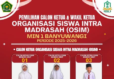Kampanye Visi Misi Calon Ketua dan Wakil Ketua OSIM MIN 1 Banyuwangi Berlangsung Meriah dan Penuh Se
